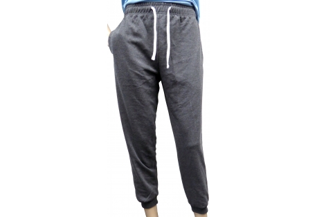 Adults Casual French Terry Active Sweatpants Joggers with Elastic Waist and Bottom ends